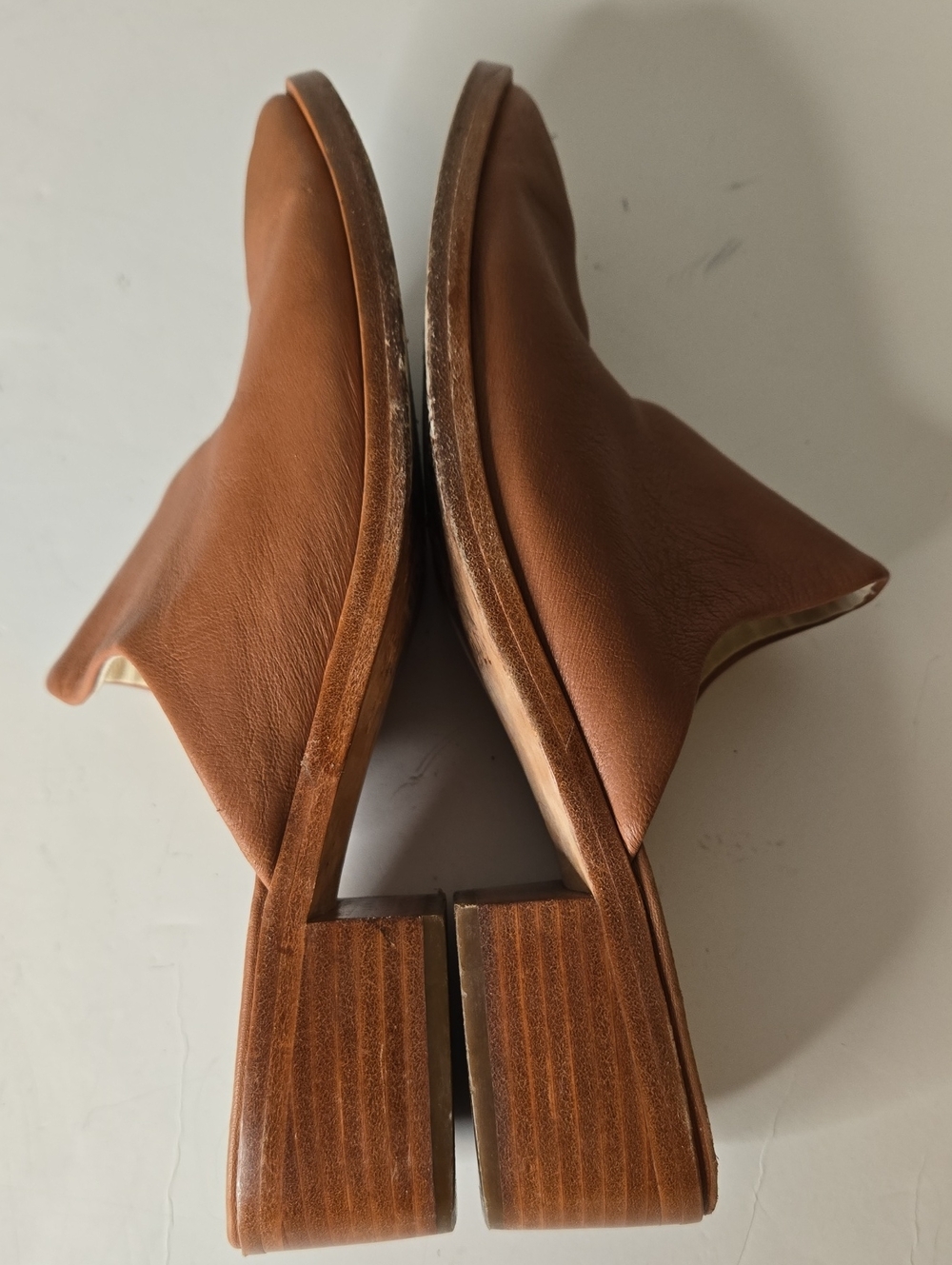Soludos Brown Leather Mule Shoes Size 9 - Picture 9 of 12